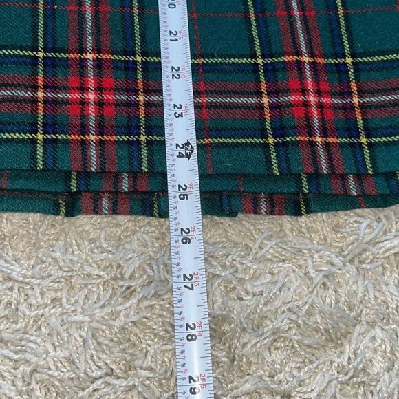 Vintage THE SCOTCH HOUSE Made In Scotland Pure Wool Kilt Skirt Tartan Womens 26 - Picture 3 of 13